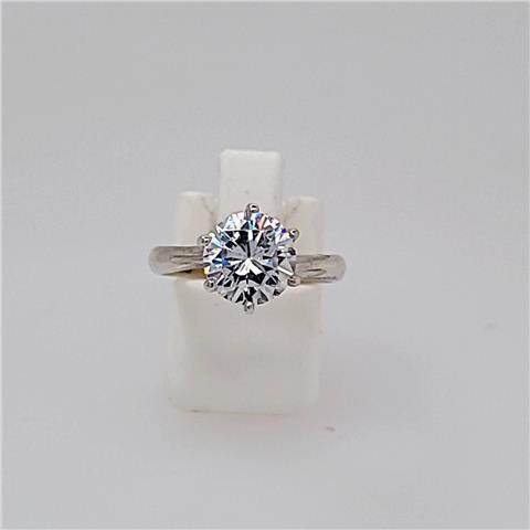 Silver 2.00cts Cubic Zirconia