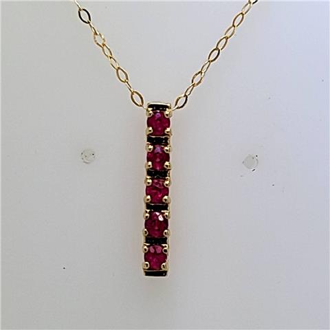 Ruby Stick Pendant