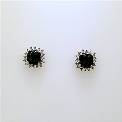 Chrome Diopside Earrings