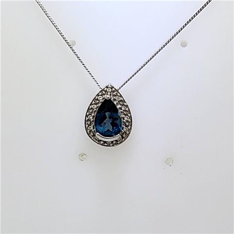 London Blue Topaz Pendant