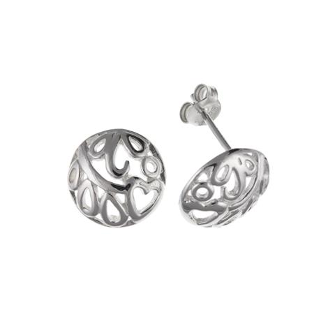 Silver filigree studs