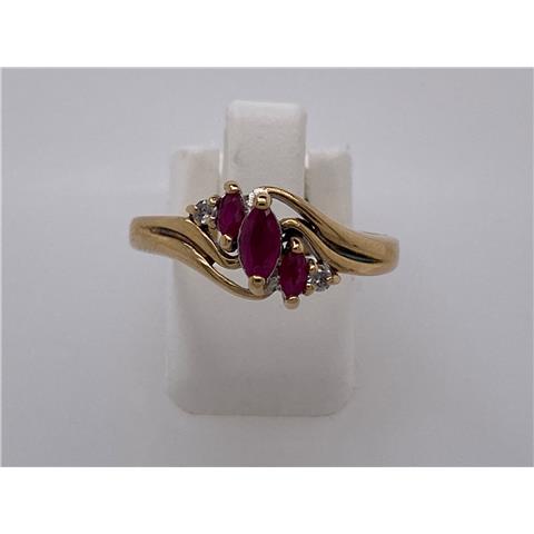 Ruby Twist Ring