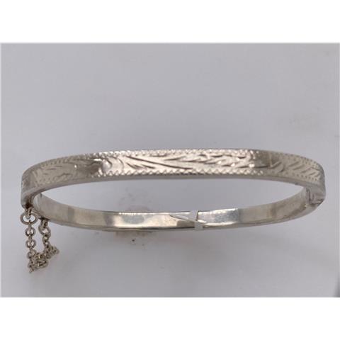 TV shape Engraved Bangle