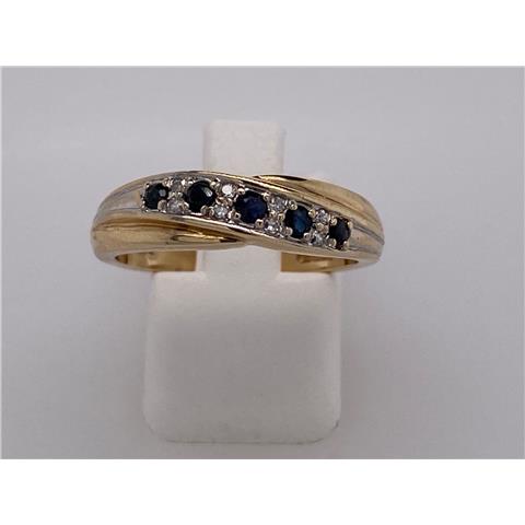 Sapphire and Diamond Crossover Band