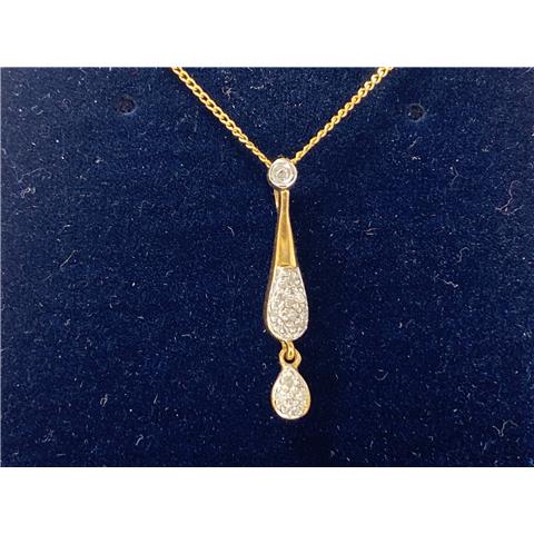 Diamond Drop Pendant