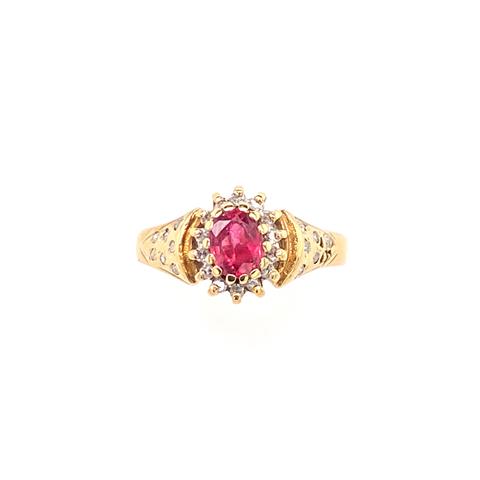 Vintage Ruby Cluster