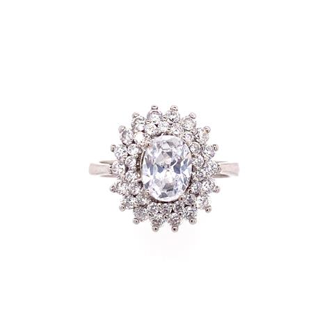 Silver CZ Cluster
