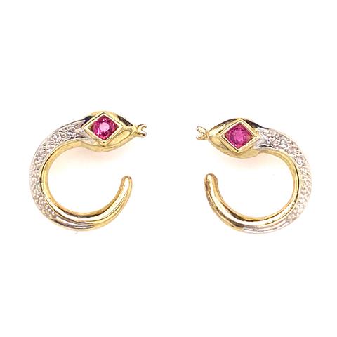 Snake Pattern Loop Studs