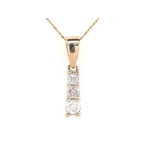 Graduated Diamond Pendant