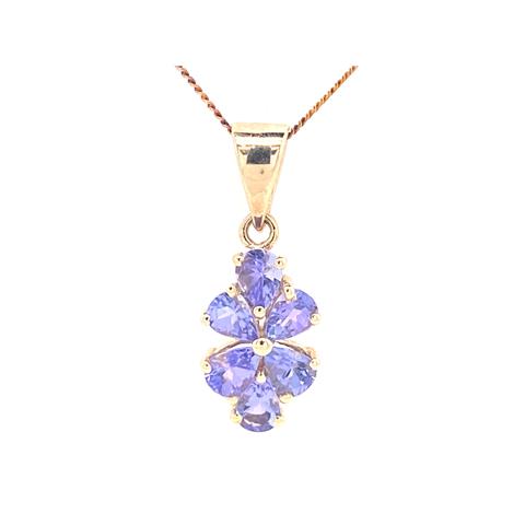 Tanzanite Patterned Pendant