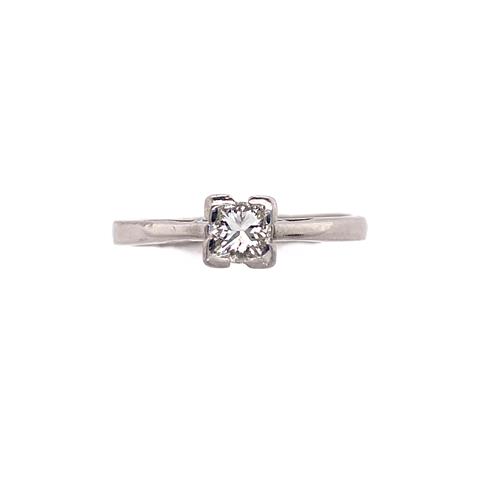 Platinum Princess Cut Solitaire