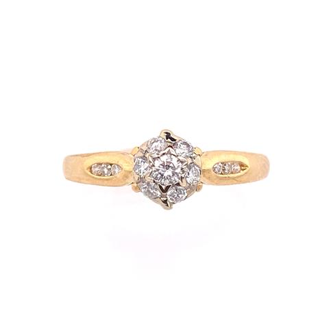 Diamond Cluster Ring
