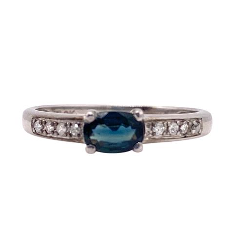 White Gold Sapphire Ring