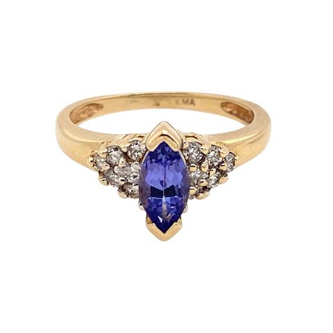 Tanzanite/Diamonds Dress Ring