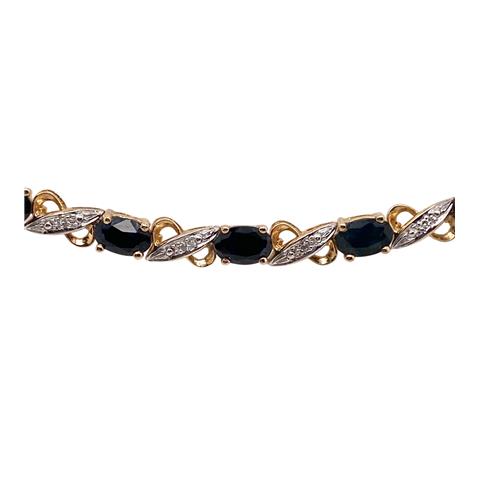 Sapphire and Diamond Bracelet