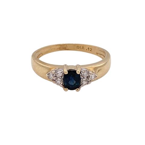 Sapphire and Diamond Ring