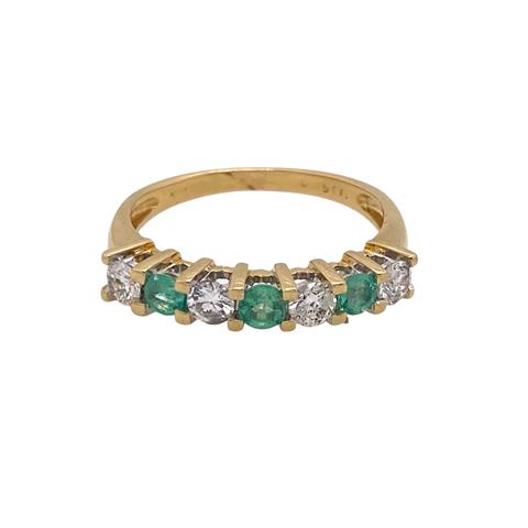 Emerald and Diamond Eternity Ring