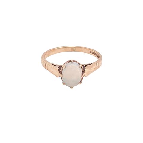 Opal Solitaire Ring