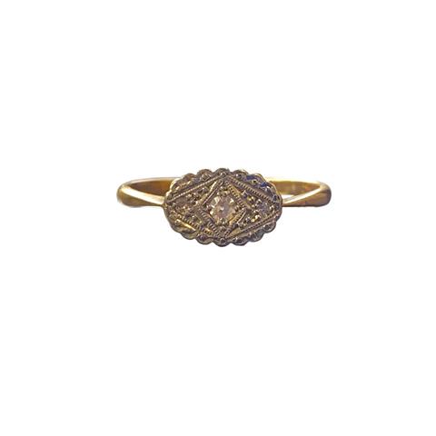 Antique platinum and Diamond Ring