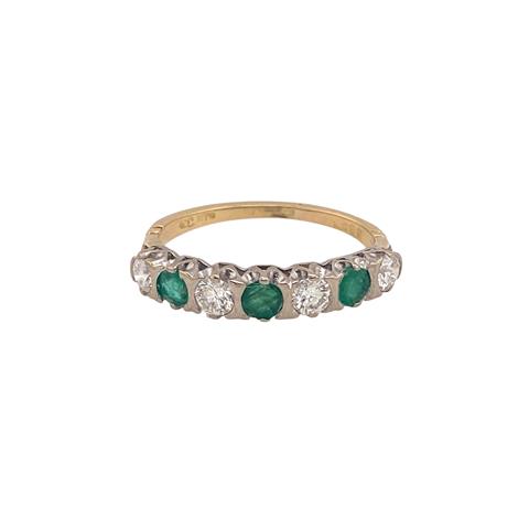Emerald and Diamond Eternity