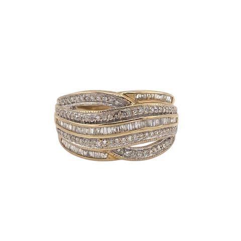Multi Stone Crossover Band