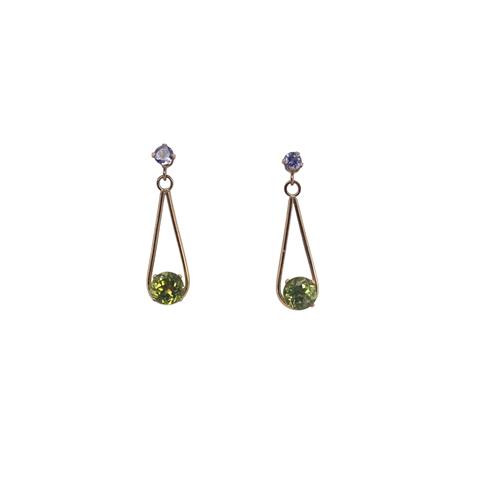 Peridot and Tanzanite Drops