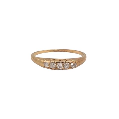 Old Cut Diamond 5 Stone Ring