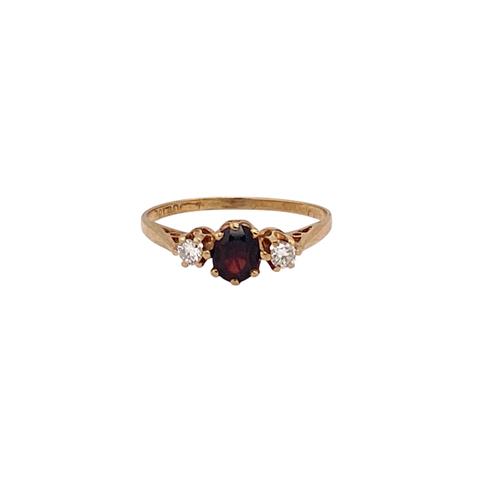 Pyrope Garnet & Diamond Trilogy